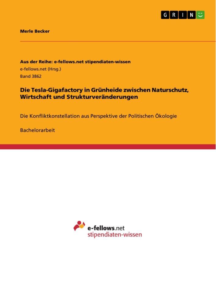 Cover: 9783346476227 | Die Tesla-Gigafactory in Grünheide zwischen Naturschutz, Wirtschaft...