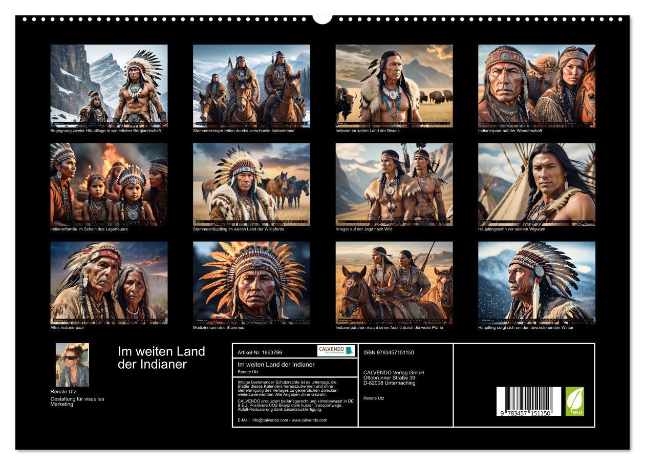 Bild: 9783457151150 | Im weiten Land der Indianer (hochwertiger Premium Wandkalender 2025...