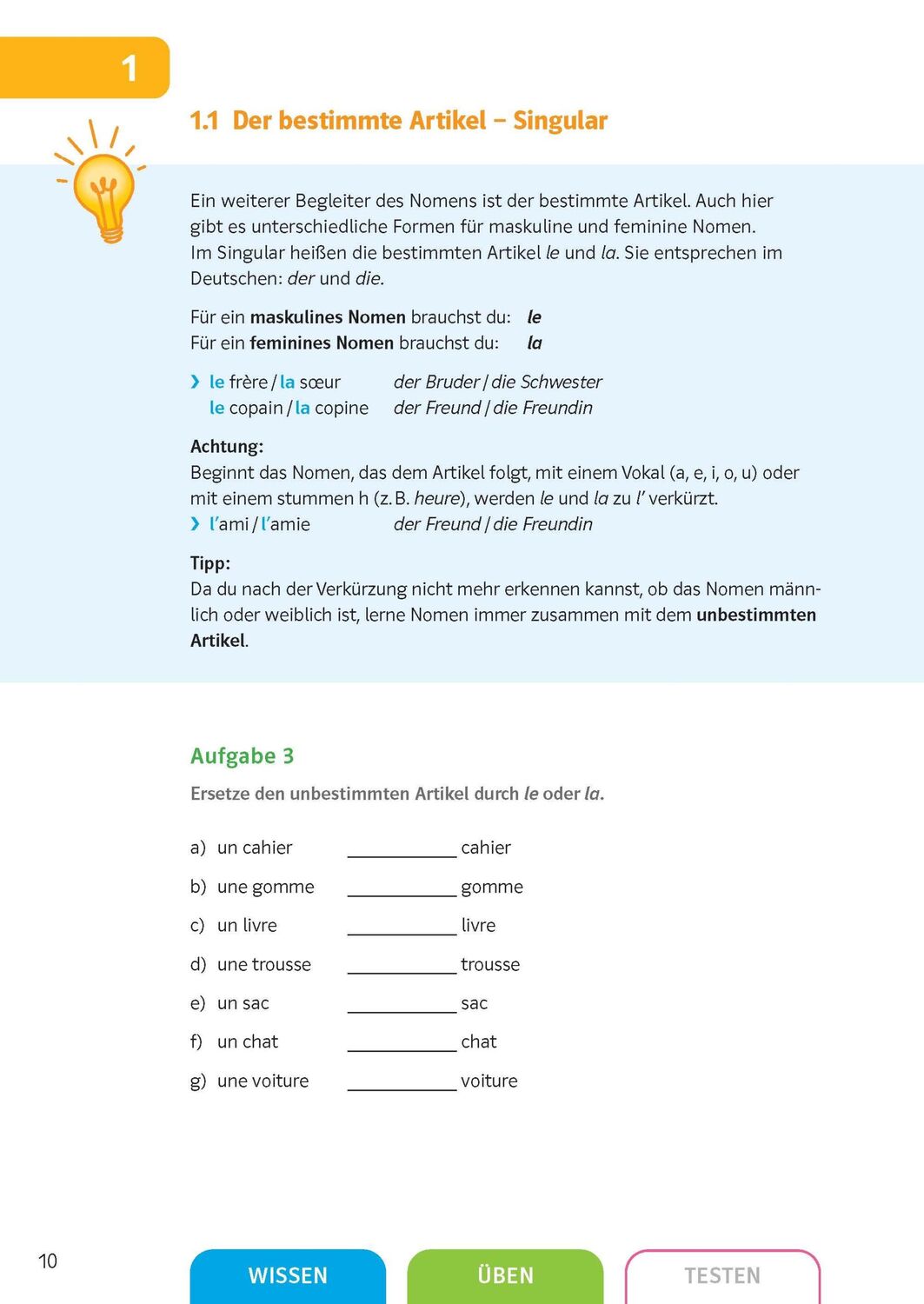 Bild: 9783129276174 | Sicher in Französisch Grammatik 1./2. Lernjahr | Taschenbuch | 160 S.