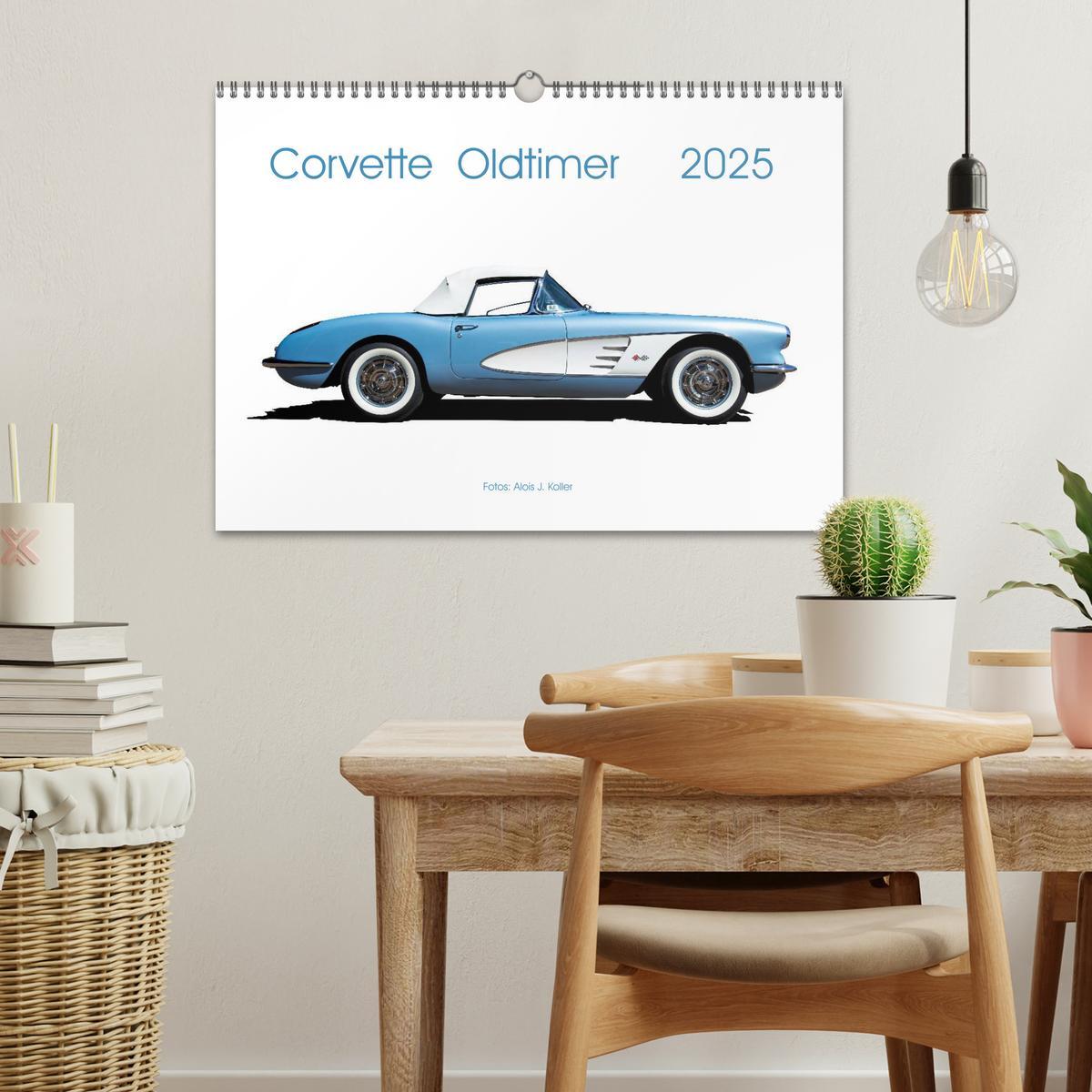 Bild: 9783435362882 | Corvette Oldtimer 2025 (Wandkalender 2025 DIN A3 quer), CALVENDO...