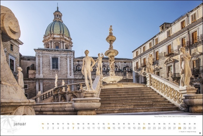 Bild: 9783756401741 | Italien Globetrotter Kalender 2024. Großer Wandkalender mit...