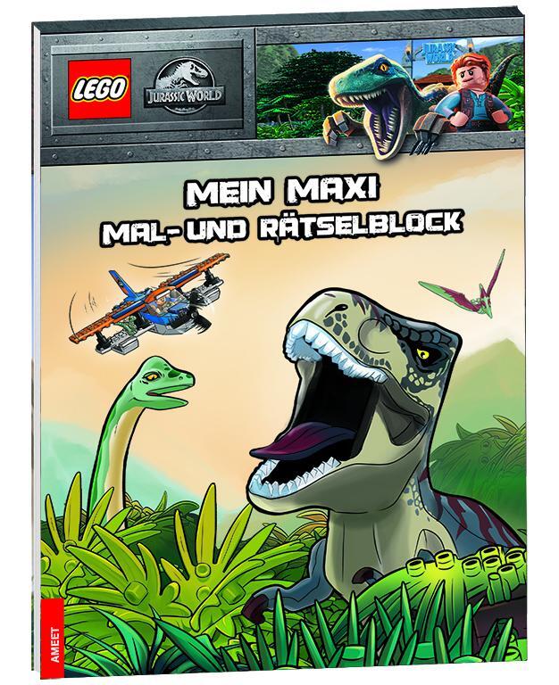 Cover: 9783960806646 | LEGO® Jurassic World(TM) - Mein Maxi Mal- und Rätselblock | Buch
