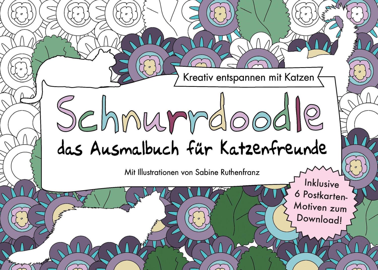 Cover: 9783738623048 | Schnurrdoodle - das Ausmalbuch für Katzenfreunde | Sabine Ruthenfranz