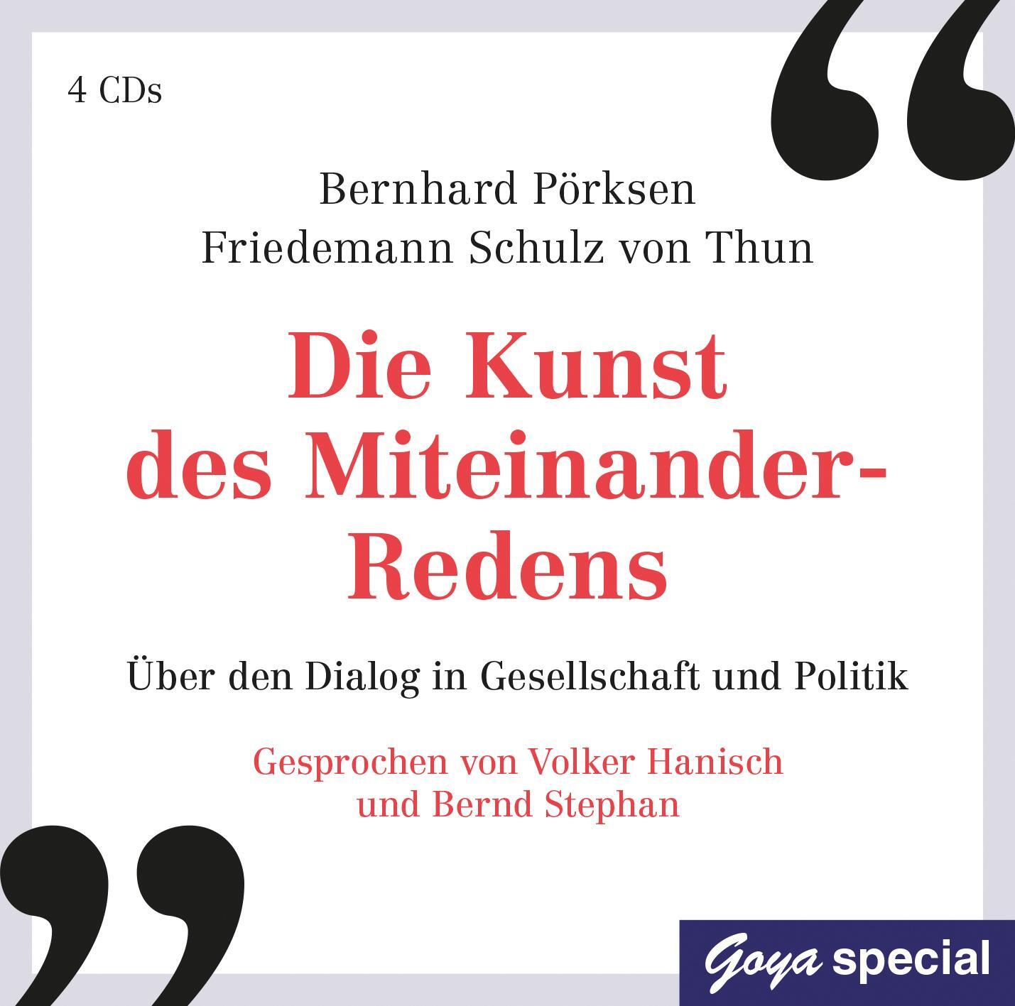 Cover: 9783833741296 | Die Kunst des Miteinander-Redens | Friedemann Schulz Von Thun | CD