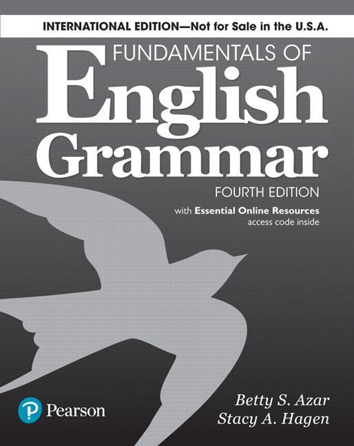 Cover: 9780134661148 | Fundamentals of English Grammar 4e Student Book with Essential...