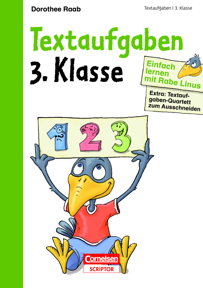 Cover: 9783411871735 | Textaufgaben 3. Klasse | Extra: Textaufgaben-Quartett zum Ausschneiden