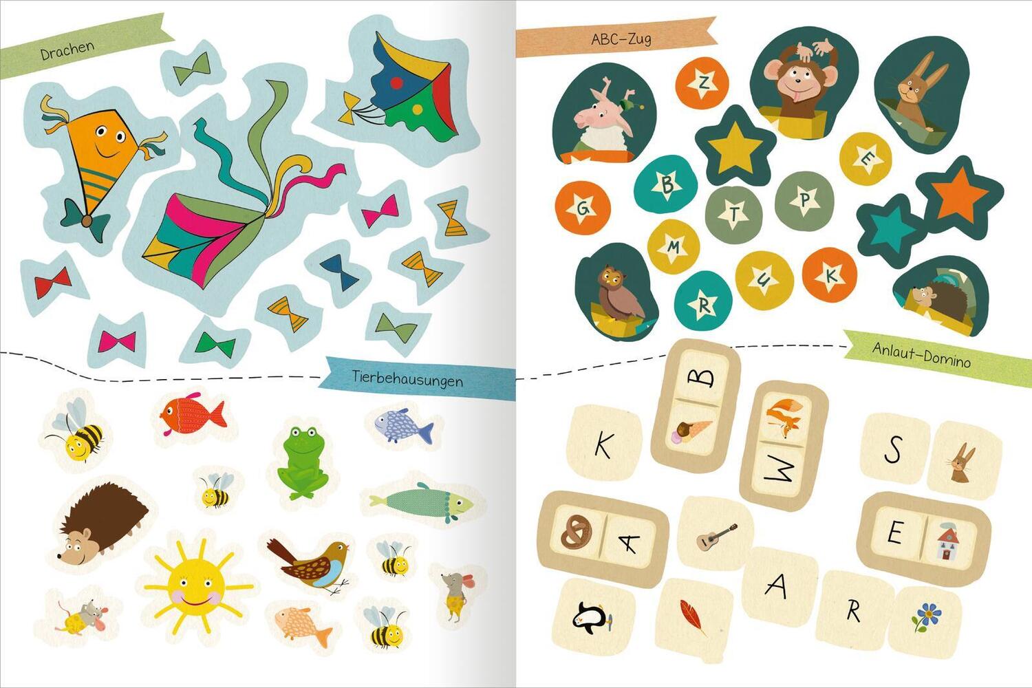 Bild: 9783845855127 | Stickern und Lernen - Denkspiele | Über 200 Sticker | Taschenbuch