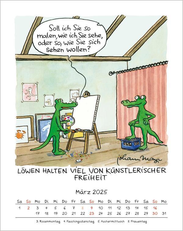 Bild: 9783731876663 | Löwe 2025 | Verlag Korsch | Kalender | Spiralbindung | 13 S. | Deutsch