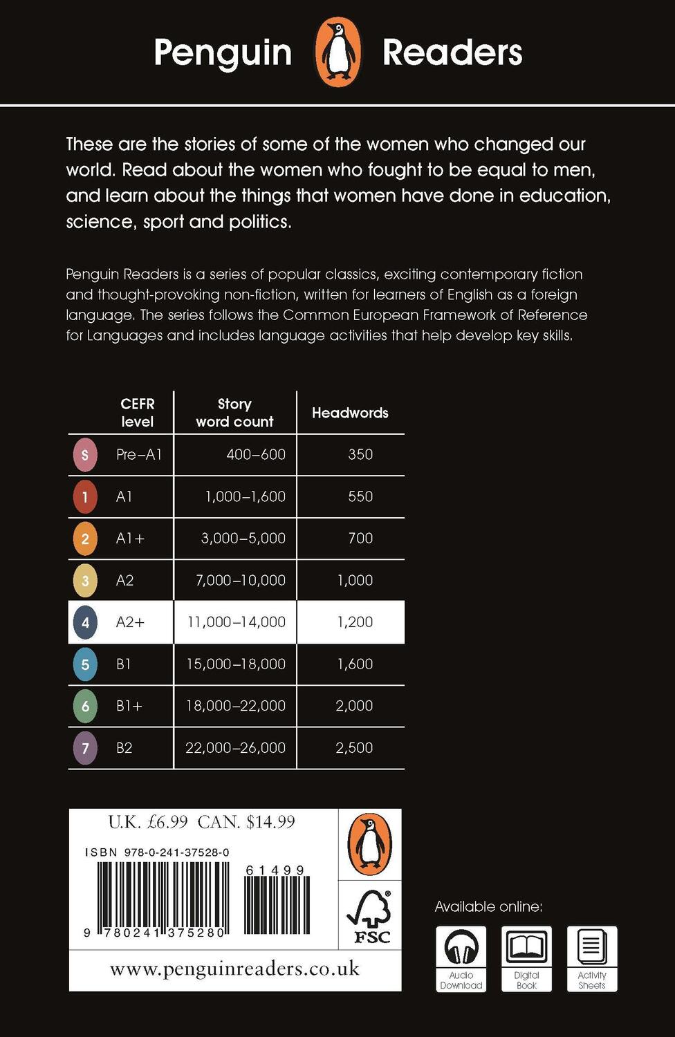 Rückseite: 9780241375280 | Penguin Readers Level 4: Women Who Changed the World (ELT Graded...