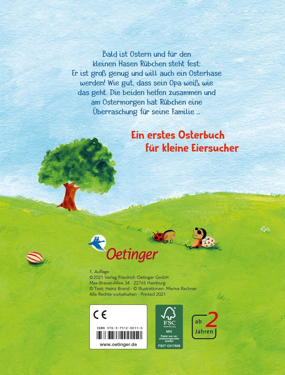 Rückseite: 9783751200110 | Rübchen wird Osterhase | Heinz Brand | Buch | PAPPE | 12 S. | Deutsch