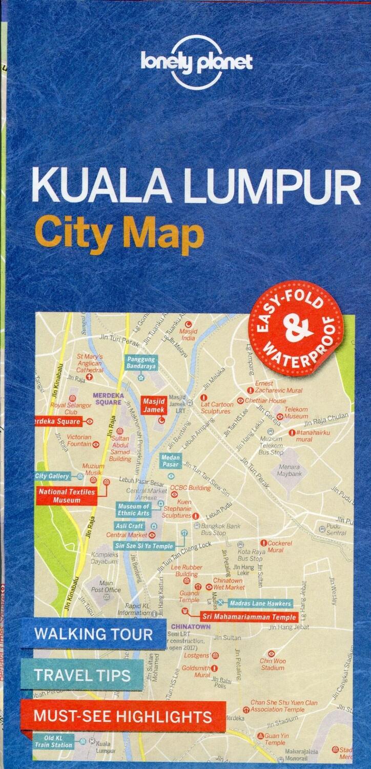 Cover: 9781786579140 | Lonely Planet Kuala Lumpur City Map | Lonely Planet | (Land-)Karte