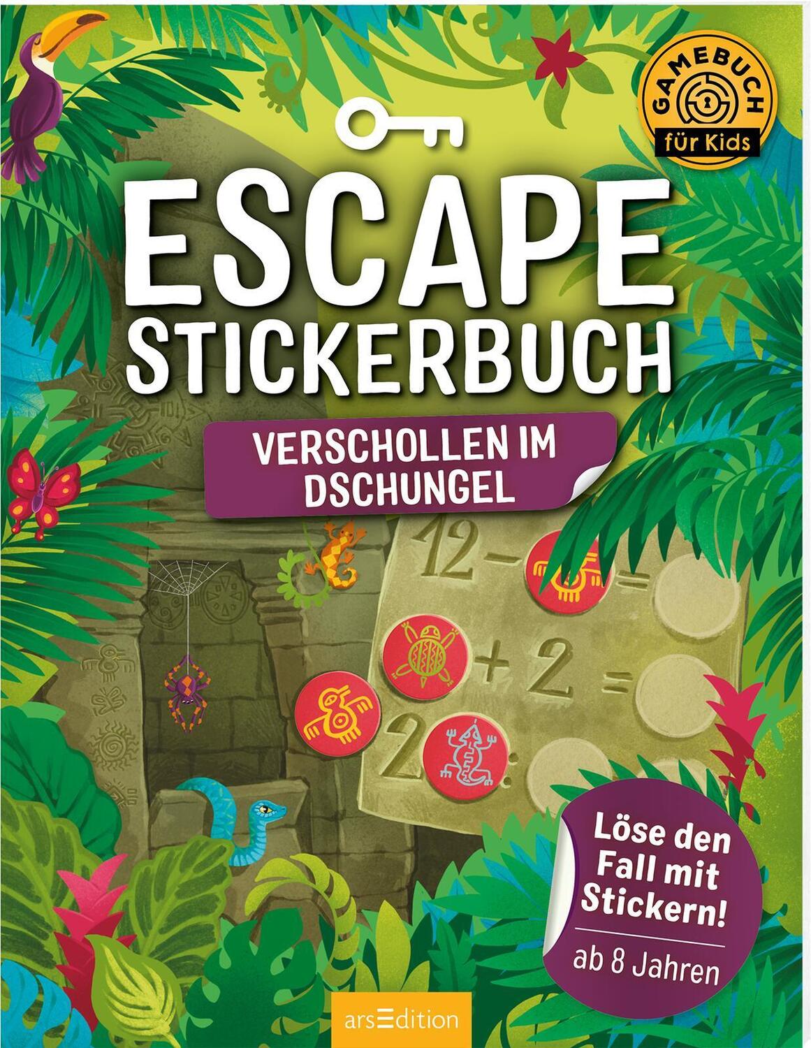 Cover: 9783845844879 | Escape-Stickerbuch - Verschollen im Dschungel | Philip Kiefer | Buch