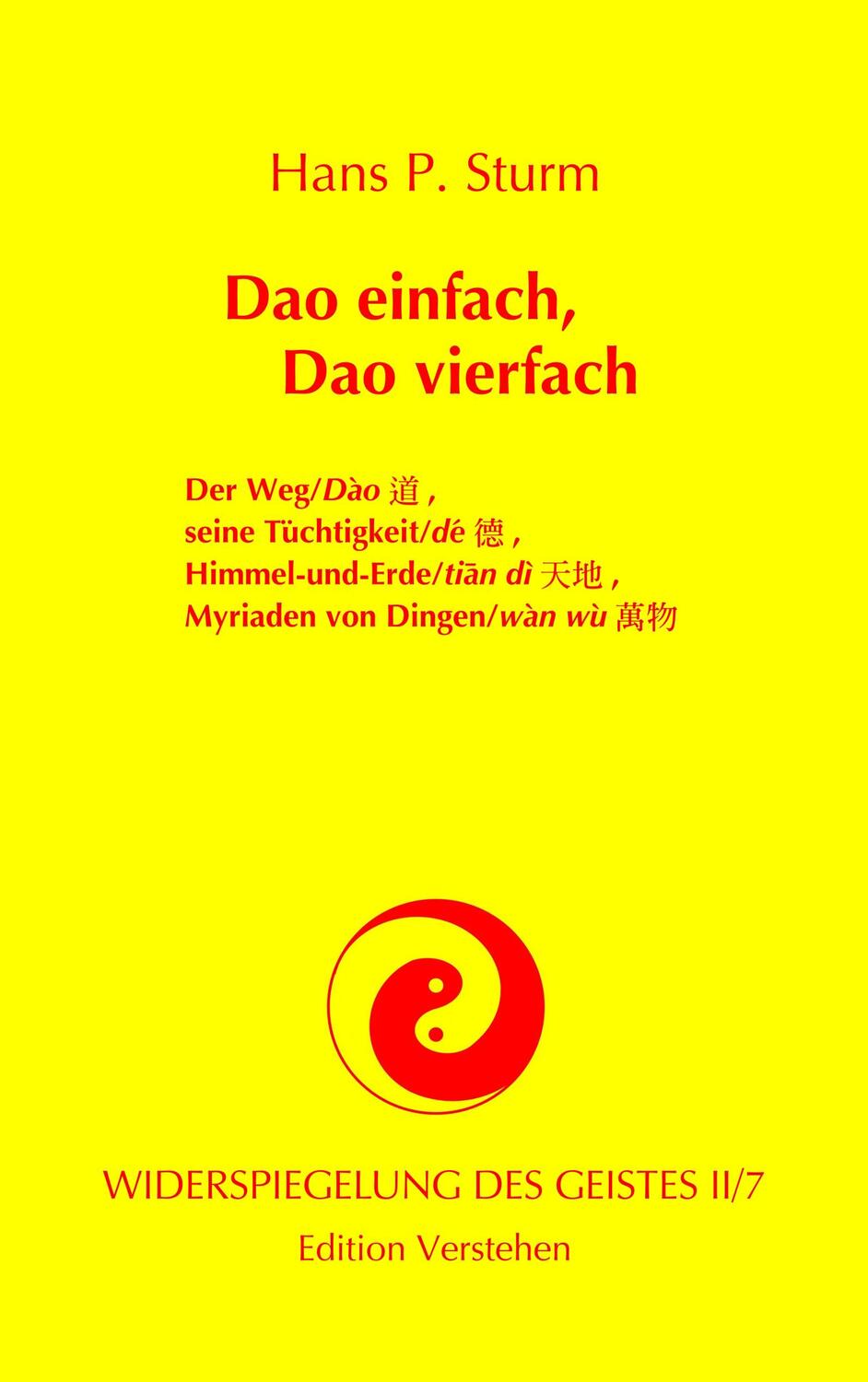 Cover: 9783937736105 | Widerspiegelung des Geistes II/7 | Hans P. Sturm | Taschenbuch | 2019