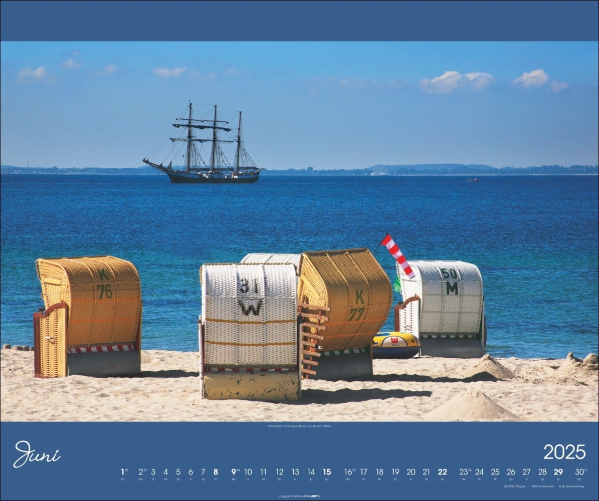 Bild: 9783839900680 | Ostsee Kalender 2025 | Uwe Steffens | Kalender | Spiralbindung | 14 S.