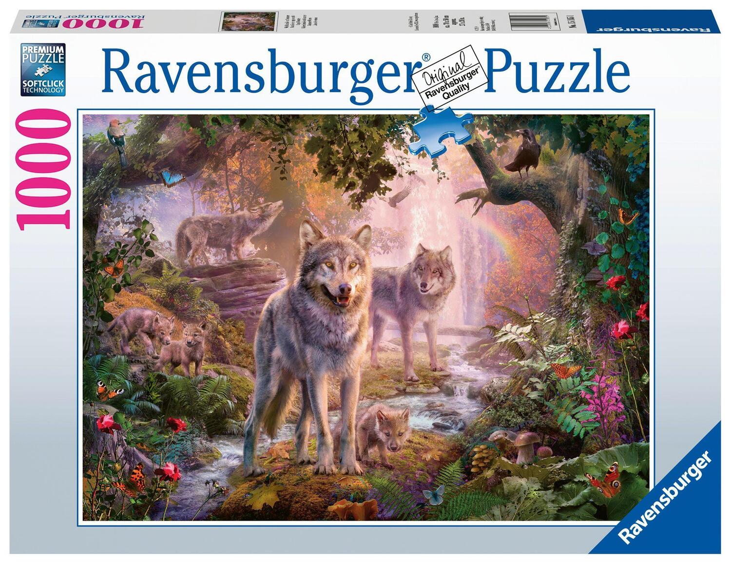 Cover: 4005556151851 | Wolfsfamilie im Sommer - Puzzle mit 1000 Teilen | Spiel | Deutsch