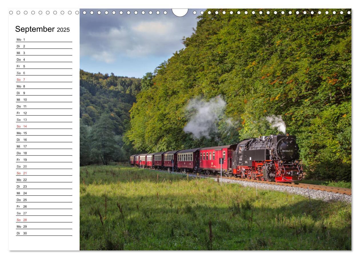 Bild: 9783435217069 | Schmalspurbahnen im Harz (Wandkalender 2025 DIN A3 quer), CALVENDO...