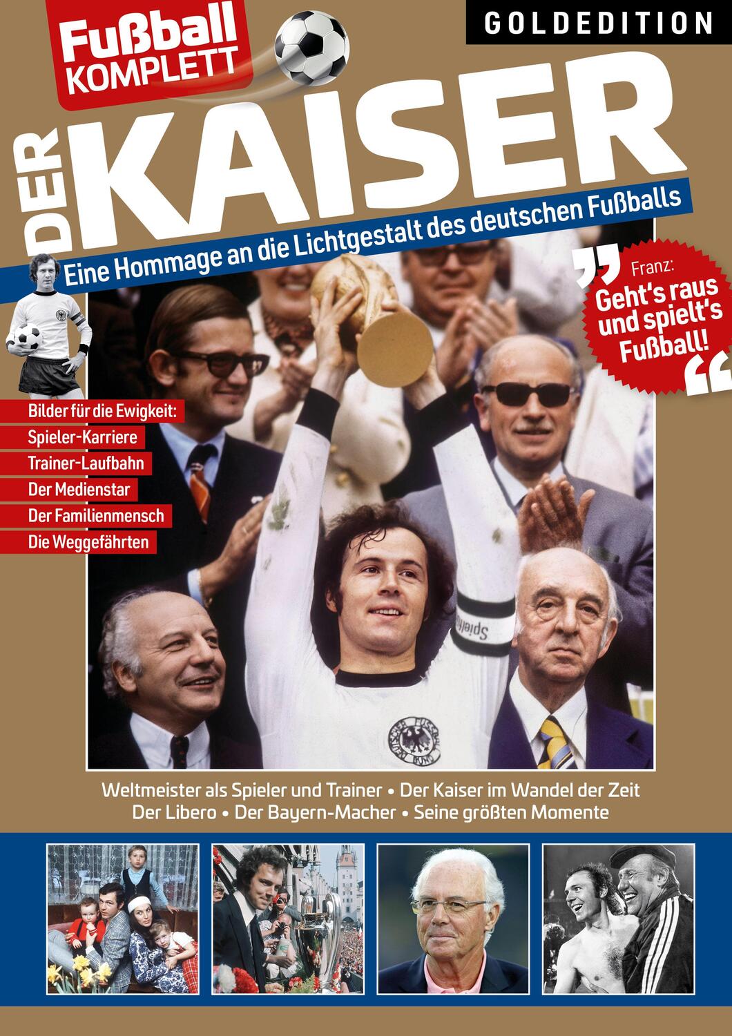 Cover: 9783989422643 | Der Kaiser Franz Beckenbauer Goldedition | Dennis Ebbecke | Buch