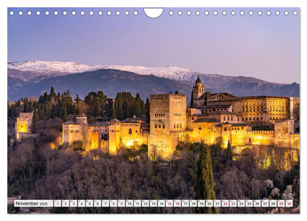 Bild: 9783383976773 | Andalusien - Granada (Wandkalender 2025 DIN A4 quer), CALVENDO...