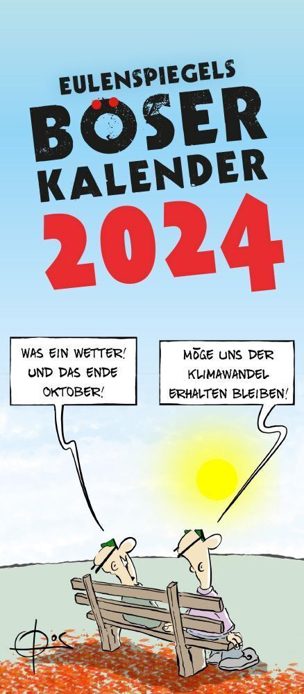 Cover: 9783359030430 | Eulenspiegels Böser Kalender 2024 | Kalender | 28 S. | Deutsch | 2024