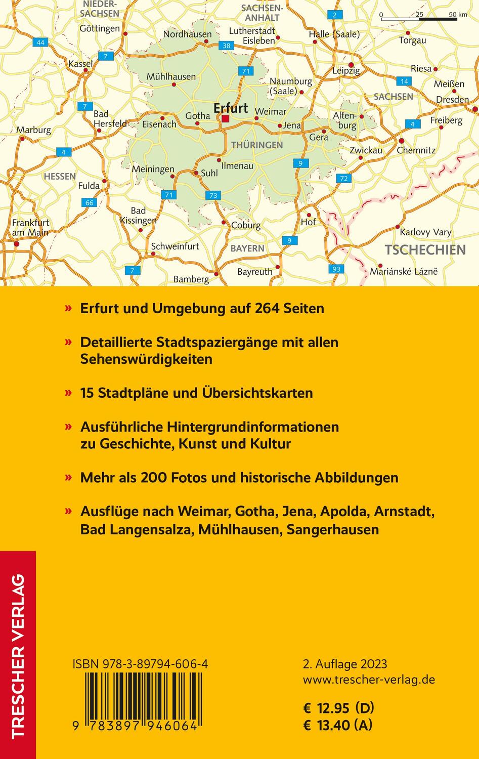 Rückseite: 9783897946064 | TRESCHER Reiseführer Erfurt | Dagmar Schreiber | Taschenbuch | 264 S.