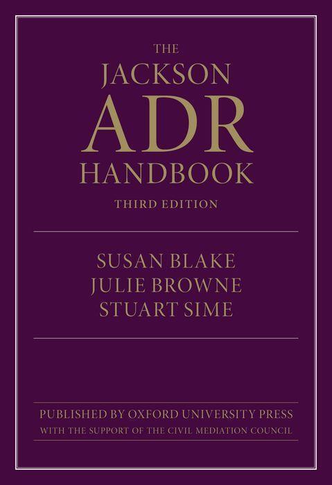 Cover: 9780198867326 | The Jackson Adr Handbook | Susan Blake (u. a.) | Taschenbuch | 2021