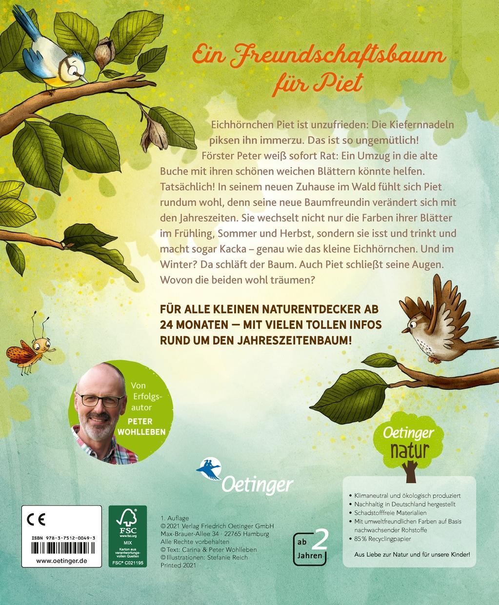 Rückseite: 9783751200493 | Ein Baum für Piet | Mein Jahreszeitenbuch | Peter Wohlleben (u. a.)