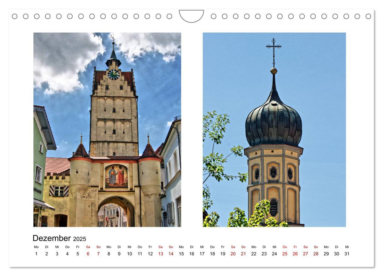 Bild: 9783435371235 | Weißenhorn (Wandkalender 2025 DIN A4 quer), CALVENDO Monatskalender