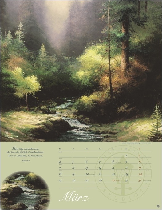 Bild: 9783756400706 | Thomas Kinkade: Land im Licht Kalender 2024. Kunstvoller...