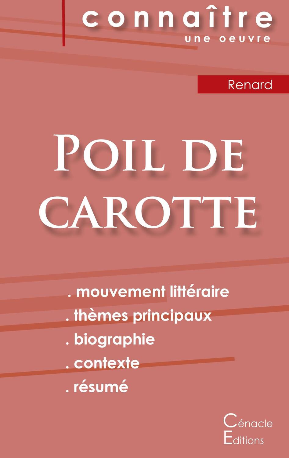 Cover: 9782759302123 | Fiche de lecture Poil de carotte de Jules Renard (Analyse...