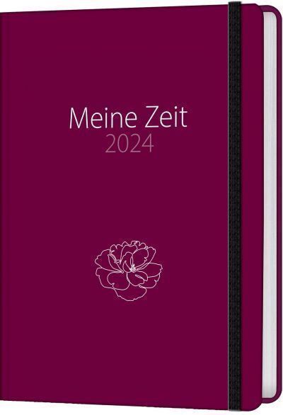 Cover: 9783986950088 | Meine Zeit 2024 - Taschenkalender (Pfingstrose) | Kalender | 208 S.