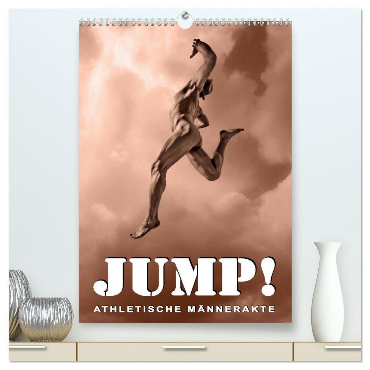 Cover: 9783383352355 | JUMP! ATHLETISCHE MÄNNERAKTE (hochwertiger Premium Wandkalender...