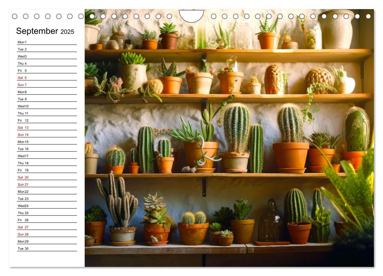 Bild: 9781325833092 | Cacti Wonderland (Wall Calendar 2025 DIN A4 landscape), CALVENDO 12...