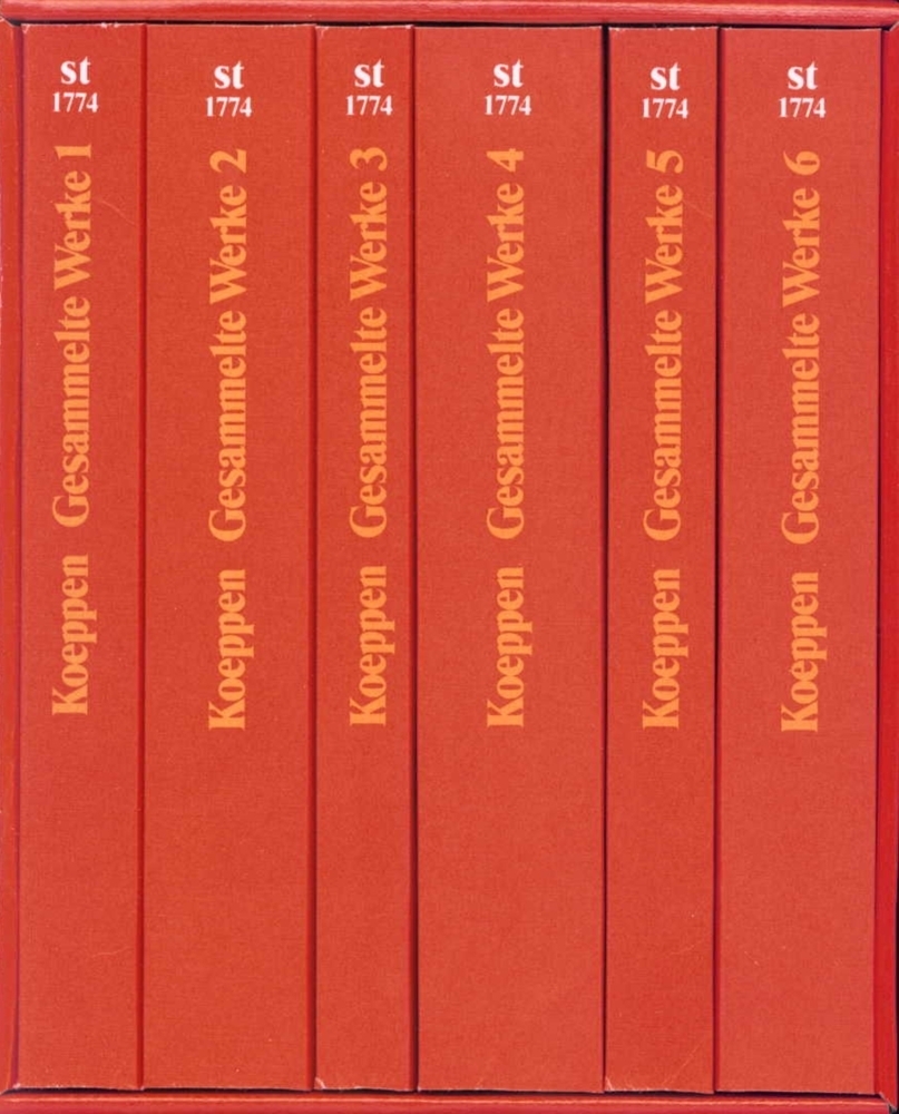 Gesammelte Werke in sechs Bänden in den suhrkamp taschenbüchern, 6 Teile - Koeppen, Wolfgang