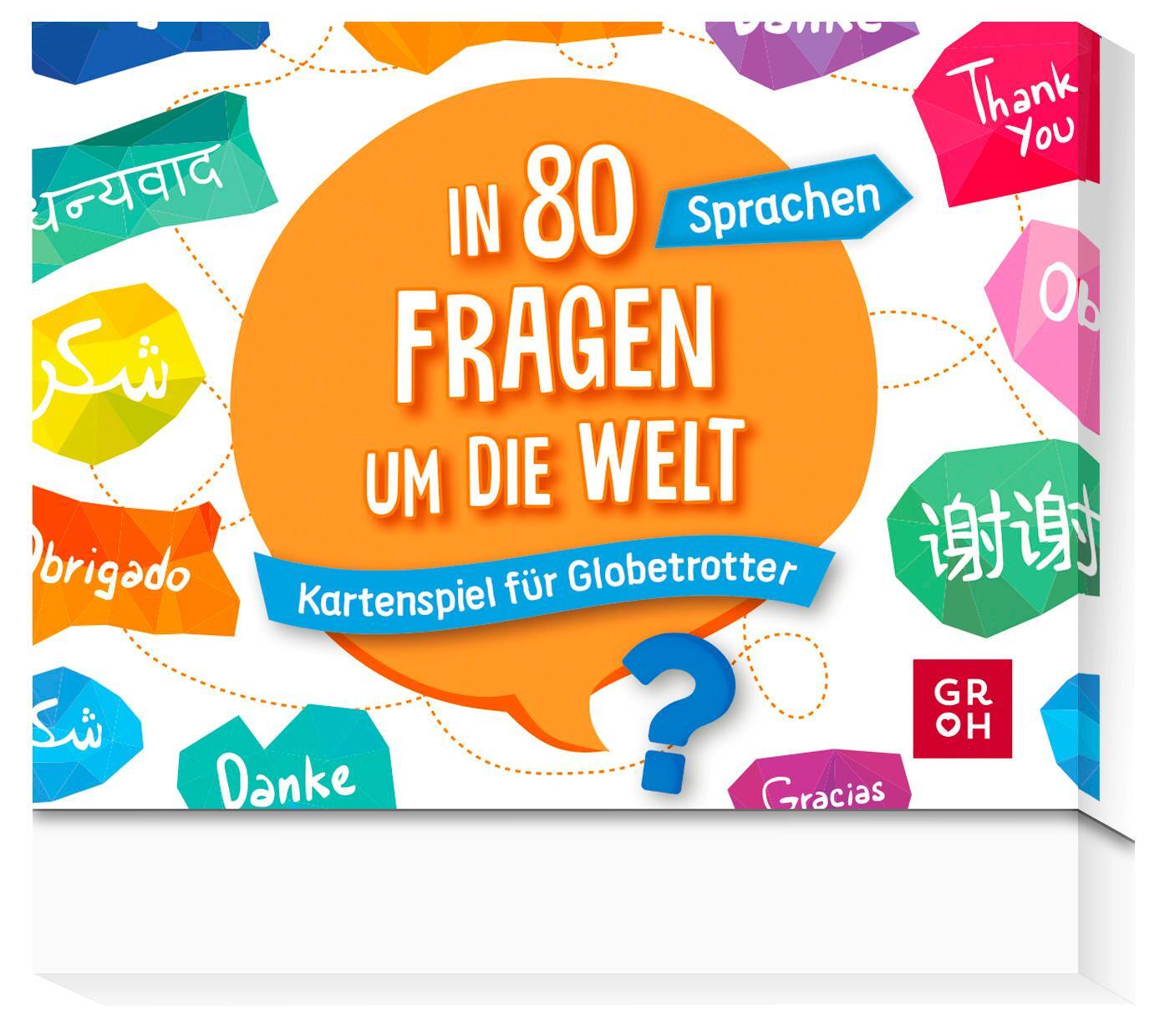 Cover: 4036442010716 | In 80 Fragen um die Welt - Sprachen: Kartenspiel für Globetrotter