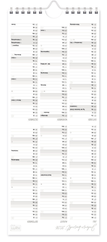 Bild: 4029357087126 | Planer für Zwei kompakt 2025 Wand-Kalender [Blattgold] | Reiter | 2025