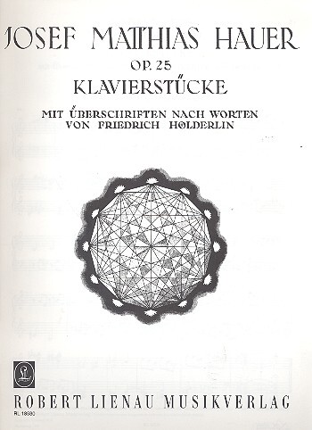 Cover: 9790011185308 | Klavierstücke op.25 mit Überschriften nach Worten von Hölderlin | Buch