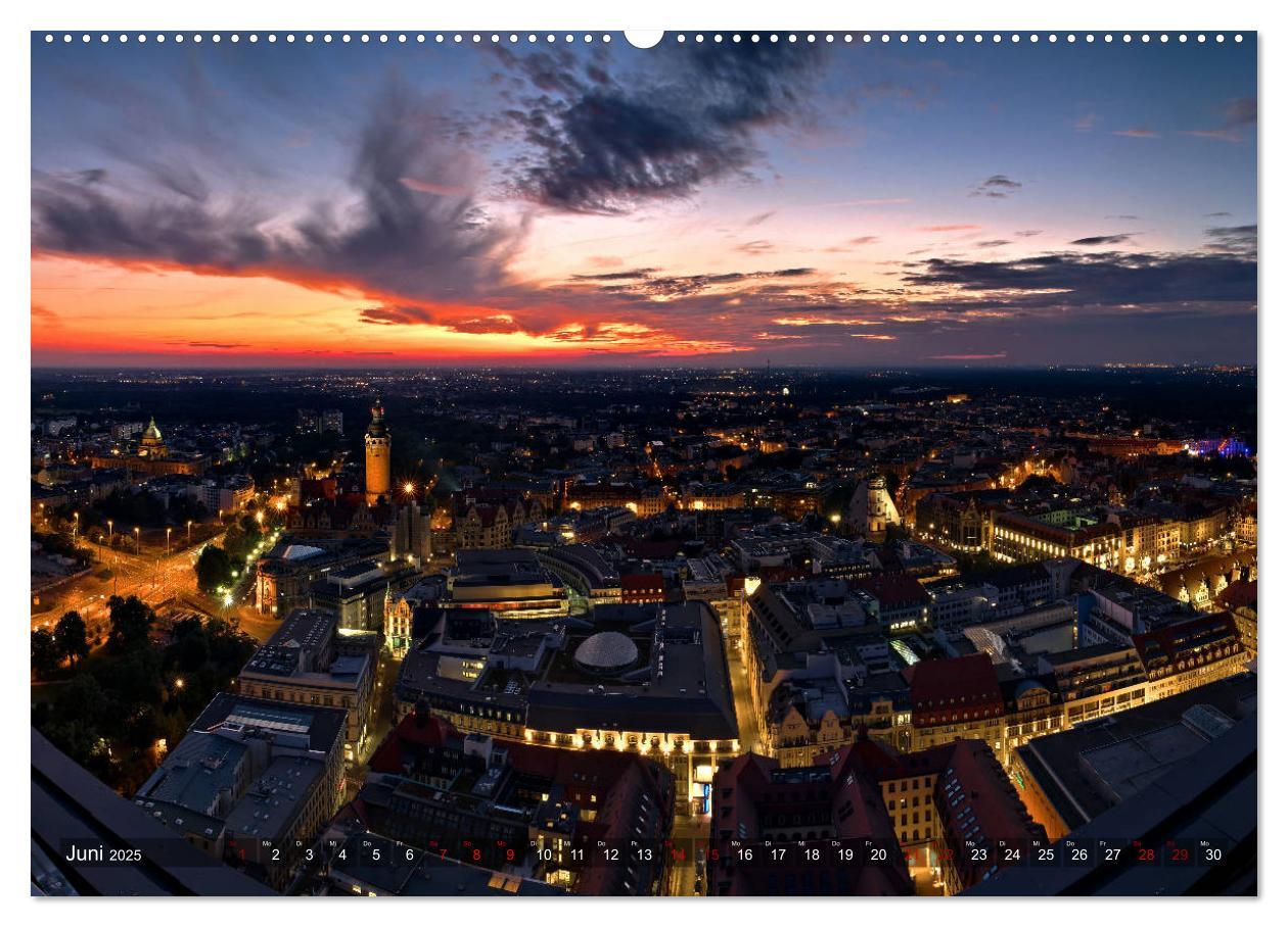 Bild: 9783435427093 | Nachts in Leipzig (Wandkalender 2025 DIN A2 quer), CALVENDO...