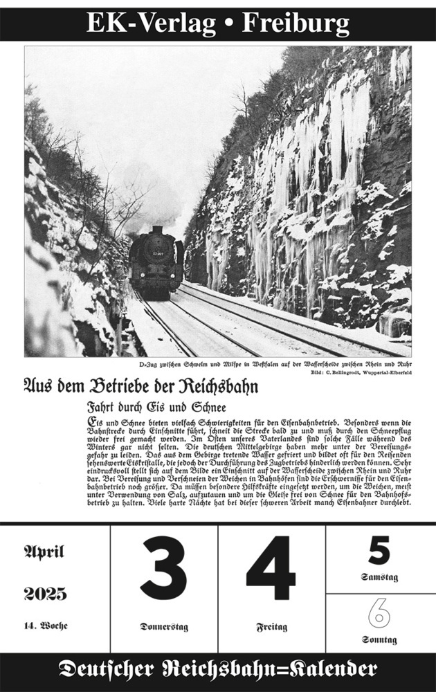 Bild: 9783844659306 | Deutscher Reichsbahn-Kalender 2025 | Kalender | 106 S. | Deutsch