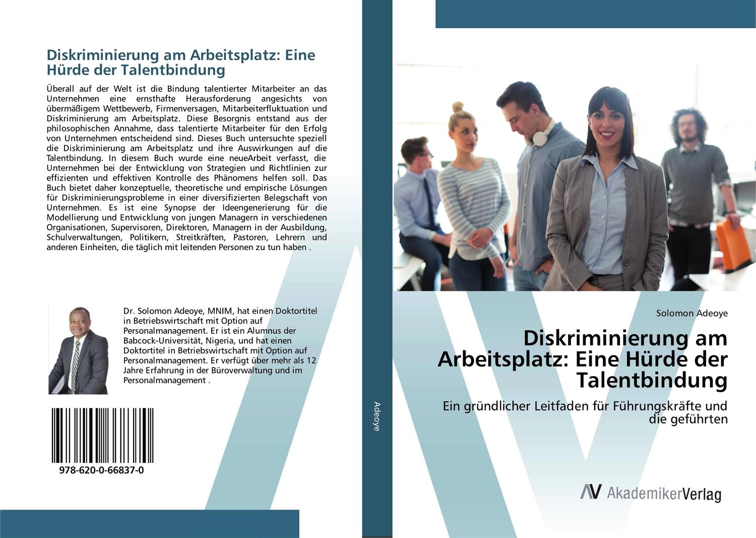 Cover: 9786200668370 | Diskriminierung am Arbeitsplatz: Eine Hürde der Talentbindung | Adeoye