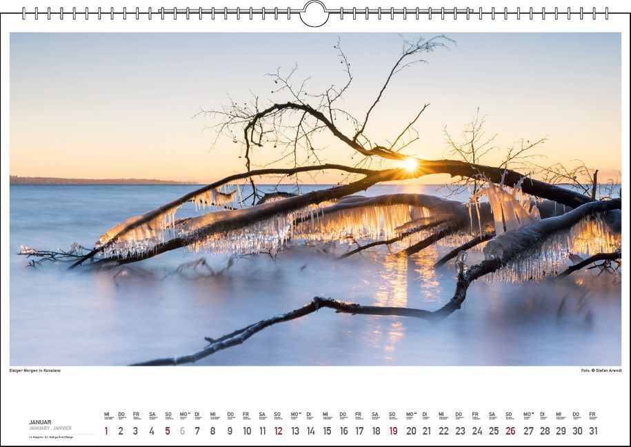 Bild: 9783861924043 | Bodensee Wasser.Berge.Licht. 2025 | Stefan Arendt | Kalender | 13 S.