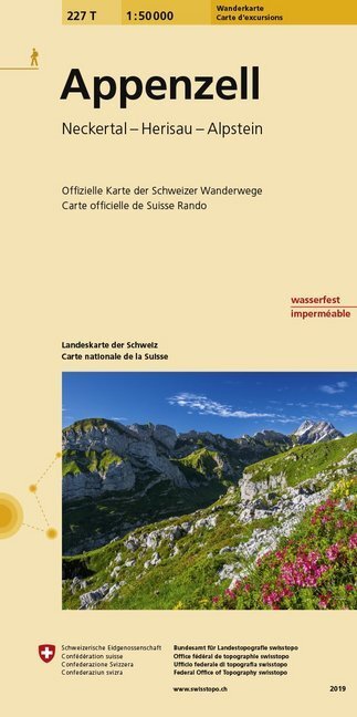 Cover: 9783302302270 | 227T Appenzell Wanderkarte | Neckertal - Herisau - Alpstein | Gefalzt