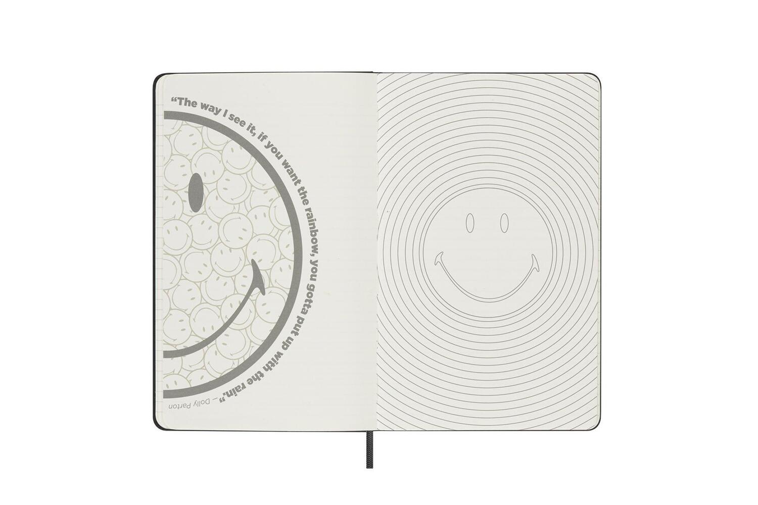 Bild: 8056598855081 | Moleskine Limited Edition Notebook Smiley, Large, Ruled, Black,...