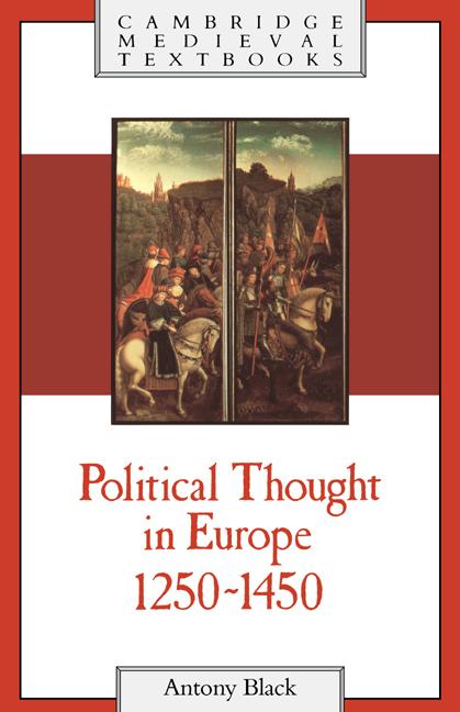 Cover: 9780521386098 | Political Thought in Europe, 1250 1450 | Antony Black | Taschenbuch