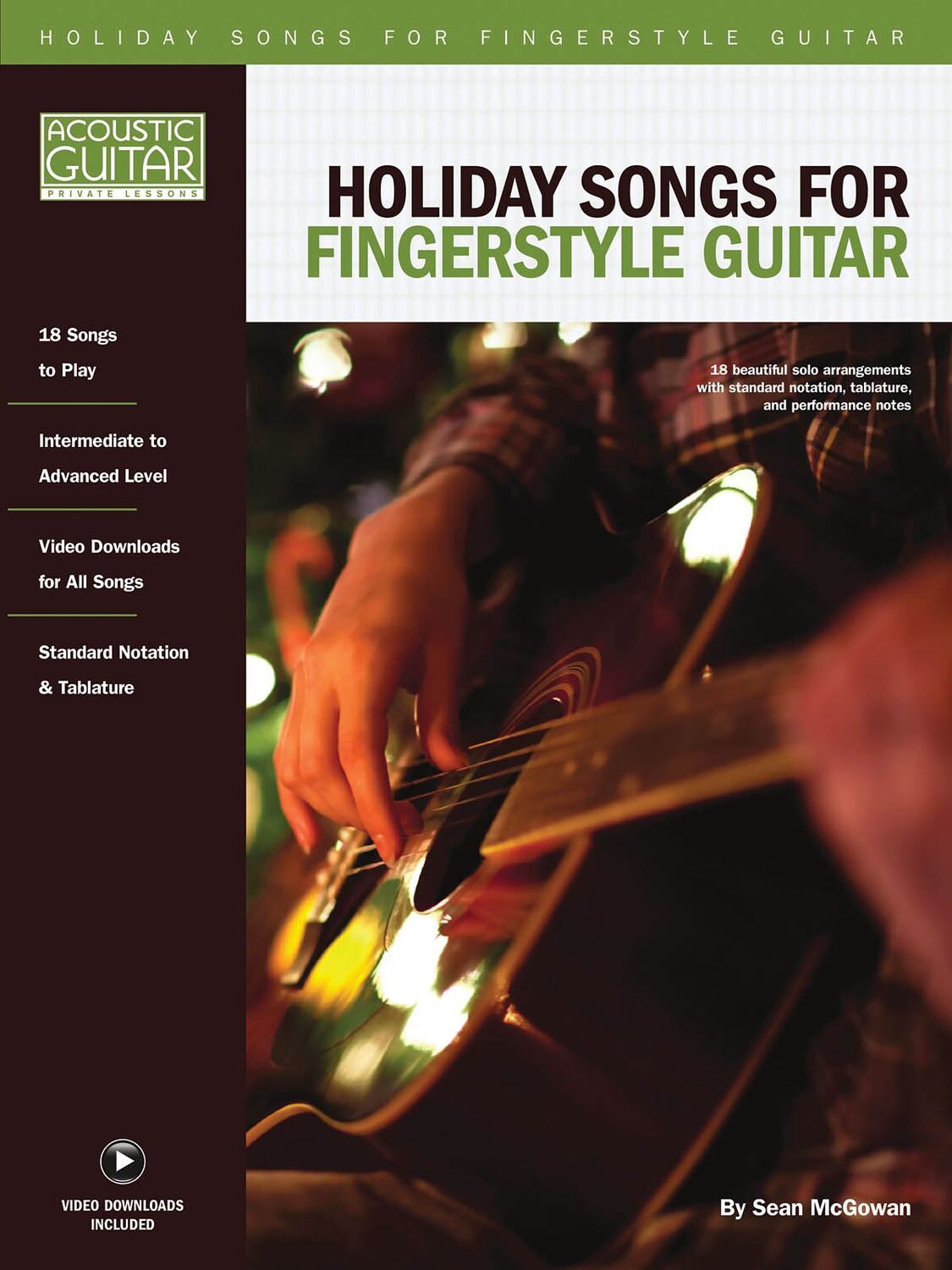 Cover: 888680966454 | Holiday Songs for Fingerstyle Guitar | String Letter Publishing | 2019