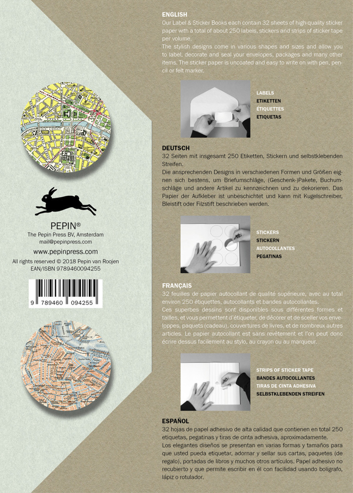 Bild: 9789460094255 | Historical Maps | Label and Sticker Book | Pepin van Roojen | Buch