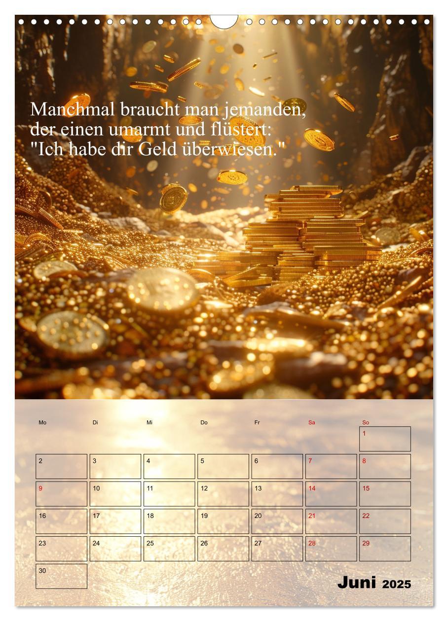 Bild: 9783435832088 | Der Geld-Anlock-Kalender (Wandkalender 2025 DIN A3 hoch), CALVENDO...