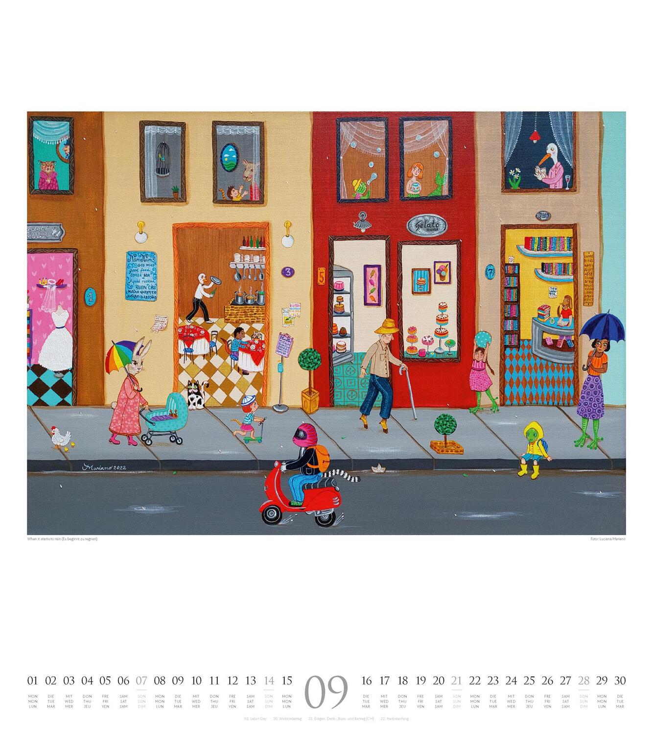 Bild: 9783838425146 | Naive Malerei Kalender 2025 | Ackermann Kunstverlag | Kalender | 14 S.