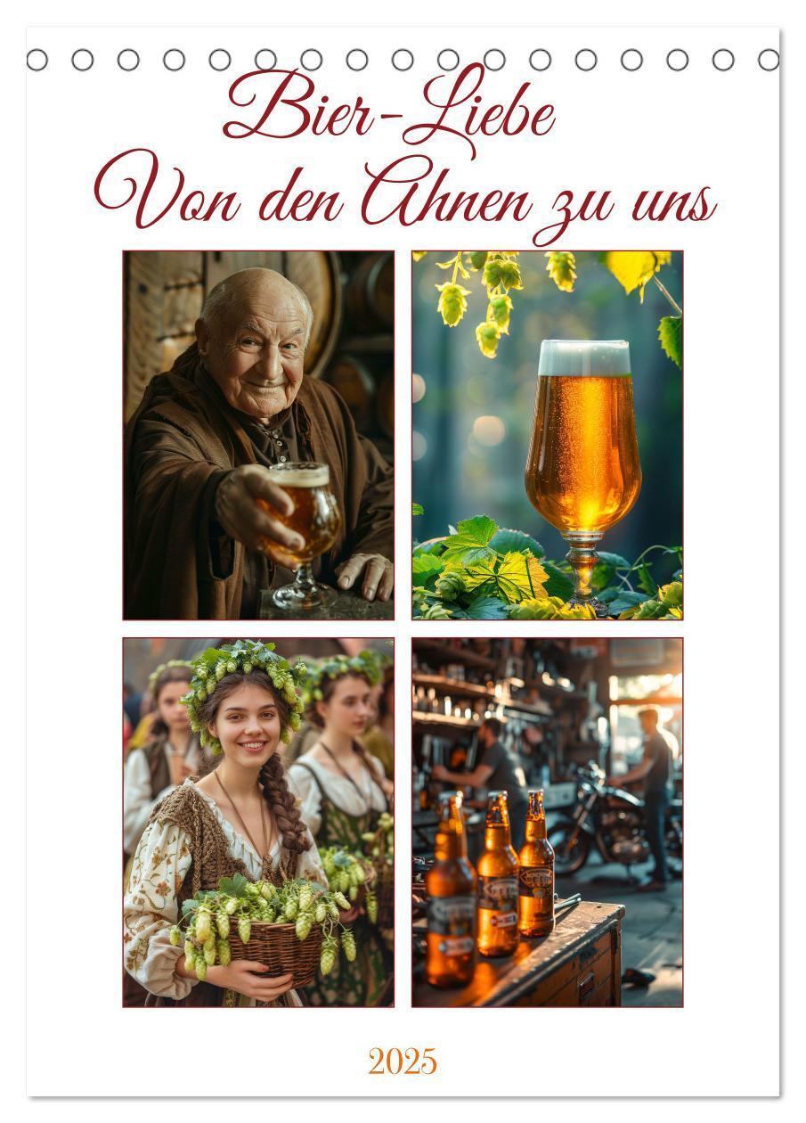 Cover: 9783383829031 | Bier-Liebe Von den Ahnen zu uns (Tischkalender 2025 DIN A5 hoch),...