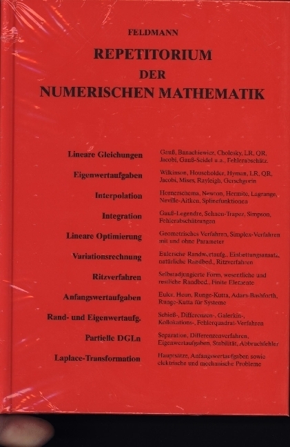 Cover: 9783446475960 | Repetitorium der Numerischen Mathematik | Dietrich Feldmann | Buch