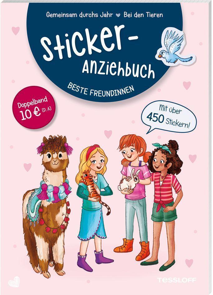 Cover: 9783788644406 | Sticker-Anziehbuch. Beste Freundinnen.Bei den Tieren / Gemeinsam...